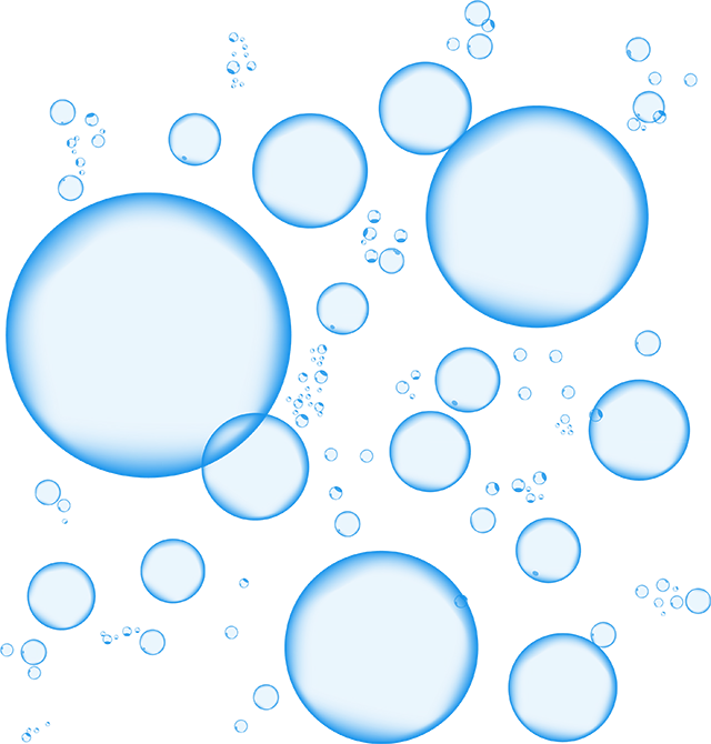 Decorative foam bubbles background